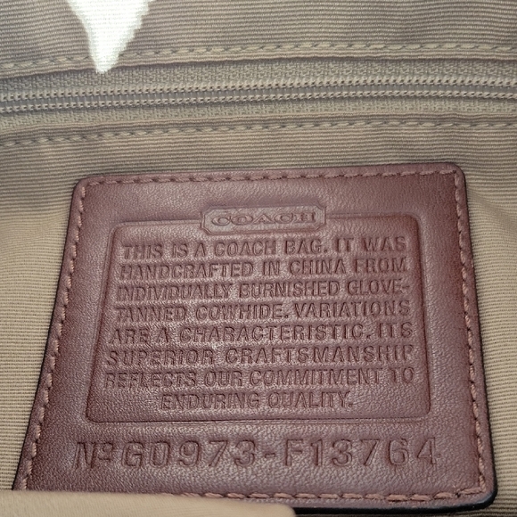 Coach Rich Brown Leather Shoulder Bag - Picture 7 of 12